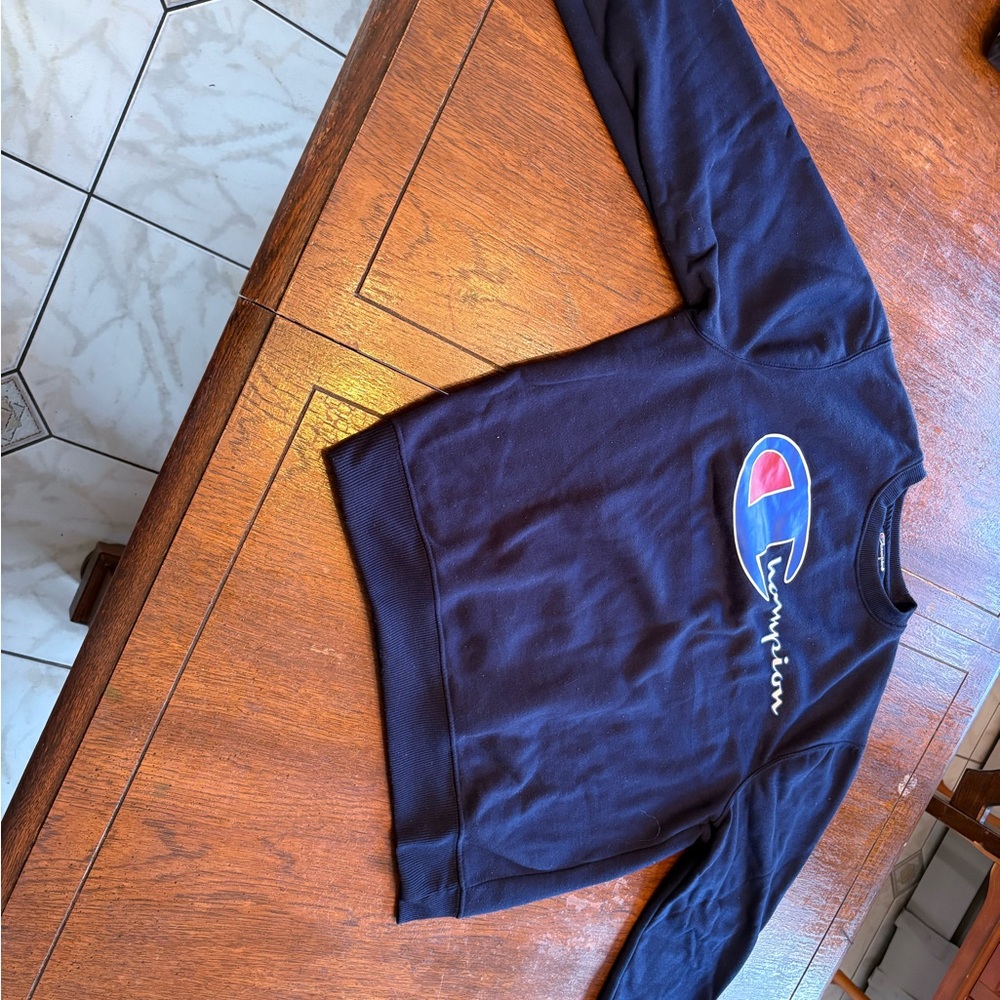 Champion Navy Blue Crew Neck Sweater